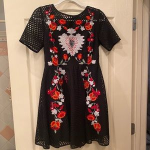 Sacred Heart Embroidered Dress